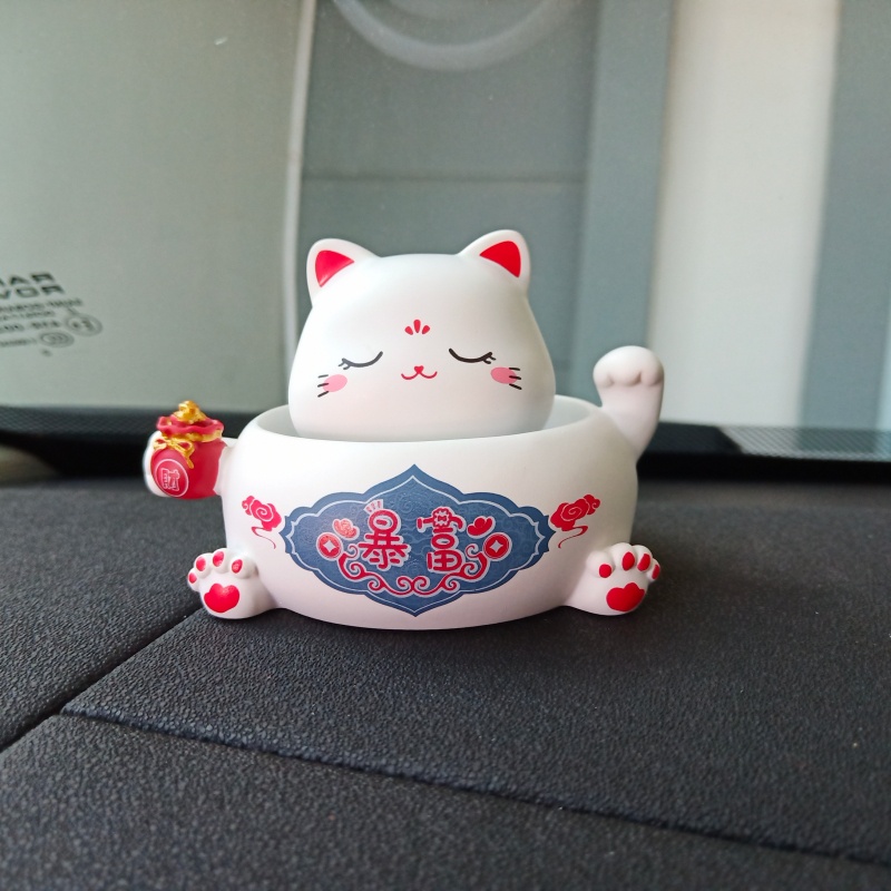 Pajangan Mobil Goyang Kepala Shake Head Doll Kucing Rezeki Jepang Maneki Neko Babi PIG PIGGY