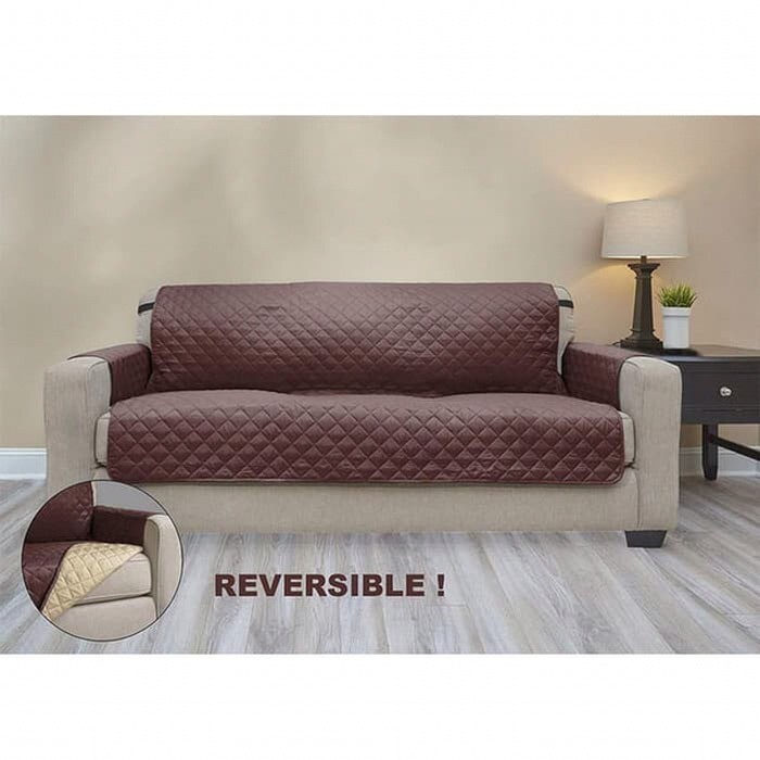 EXTRA LONG Couch Coat Reversible Washable Cover Sofa 0502