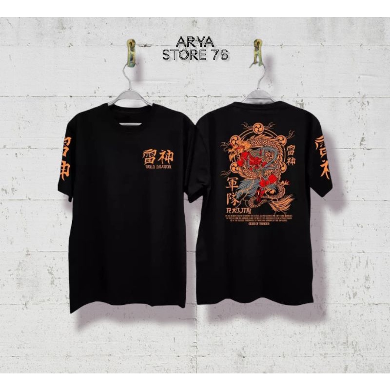 Kaos distro - kaos pria - kaos murah - kaos distro bandung - kaos distro motif gold dragon