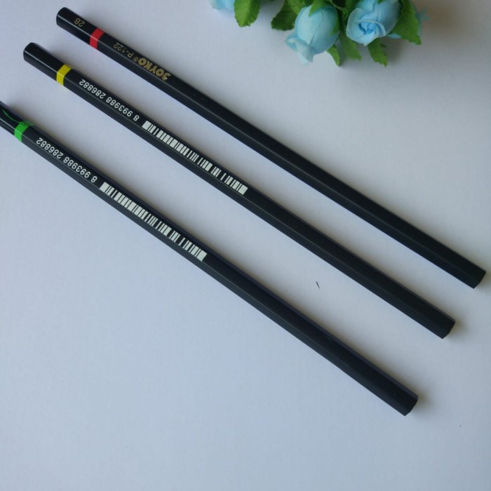 

Pensil Pencil Pinsil 2B joyko kayu berwarna unik