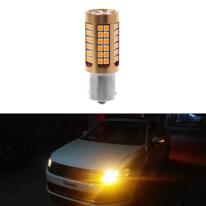 Sun 1pc BAU15S 3030 78SMD Canbus Bohlam Lampu Sein LED Kuning Amber 2018 Untuk Mobil