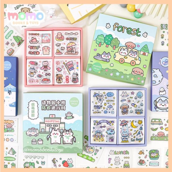 

(BISA COD) 50/100 Pcs Sticker Aesthetic PVC Anti Air Sticker DECO Hp Tumblr Lucu SPECIAL Kode 441