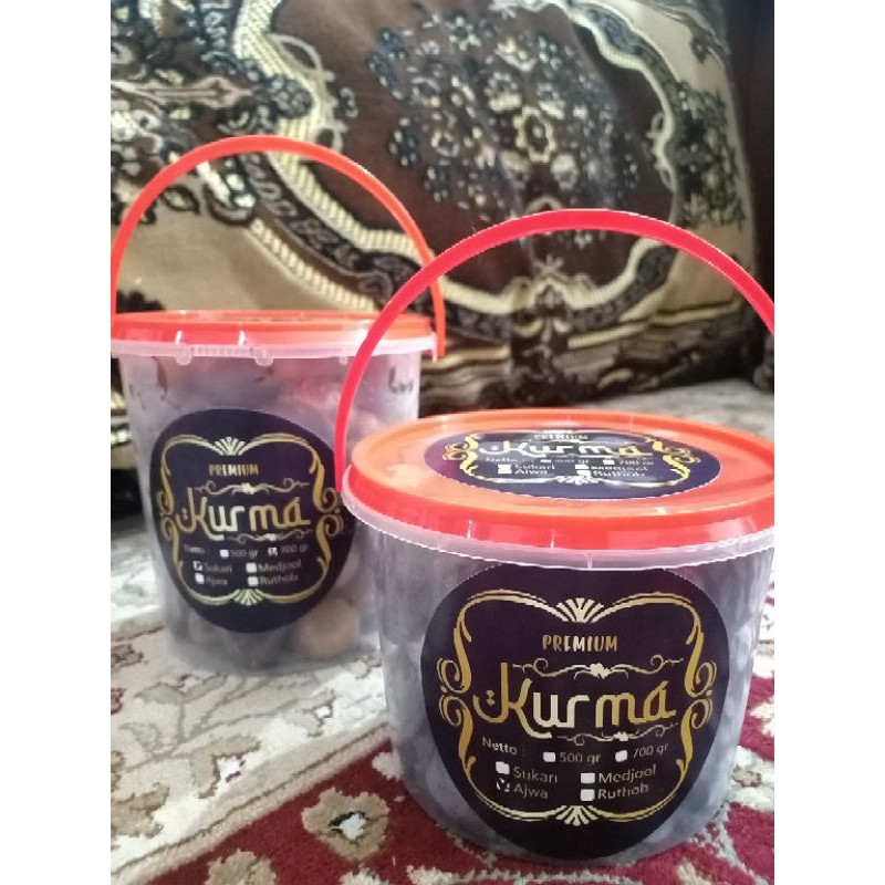 

Kurma Sukari Al-Qassim kemasan bucket 700gr