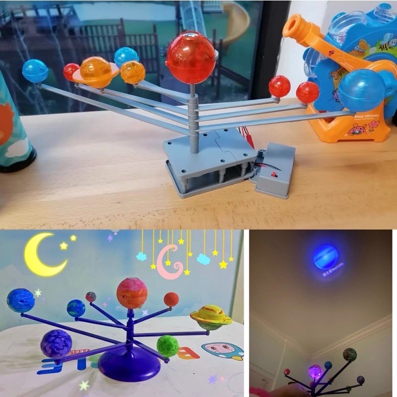 stem solar system projector rotating planets projection