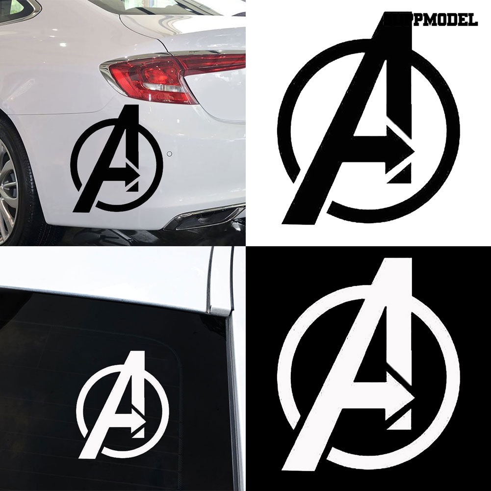 Stiker Reflektif Logo Avengers Untuk Dekorasi Mobil / Motor / Laptop / Koper