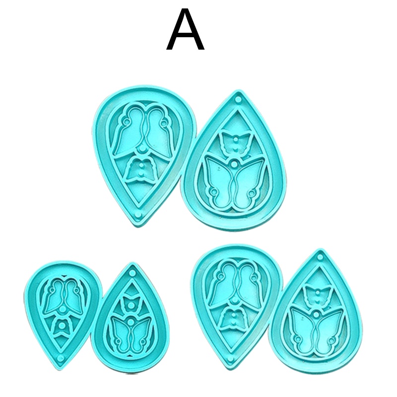 Siy Cetakan Kristal Bentuk Kupu-Kupu Ukuran Besar / Kecil / Medium / Besar Untuk Gantungan Kunci / Anting Diy