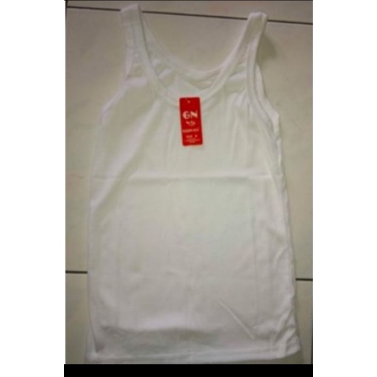 Singlet/Tanktop Abg Dewasa polos  putih GN code 011