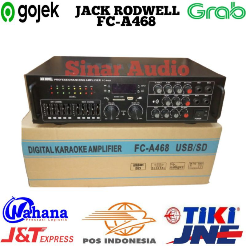 Amplifier Karaoke Jack Rodwell Fc A468 Bluetooth Usb