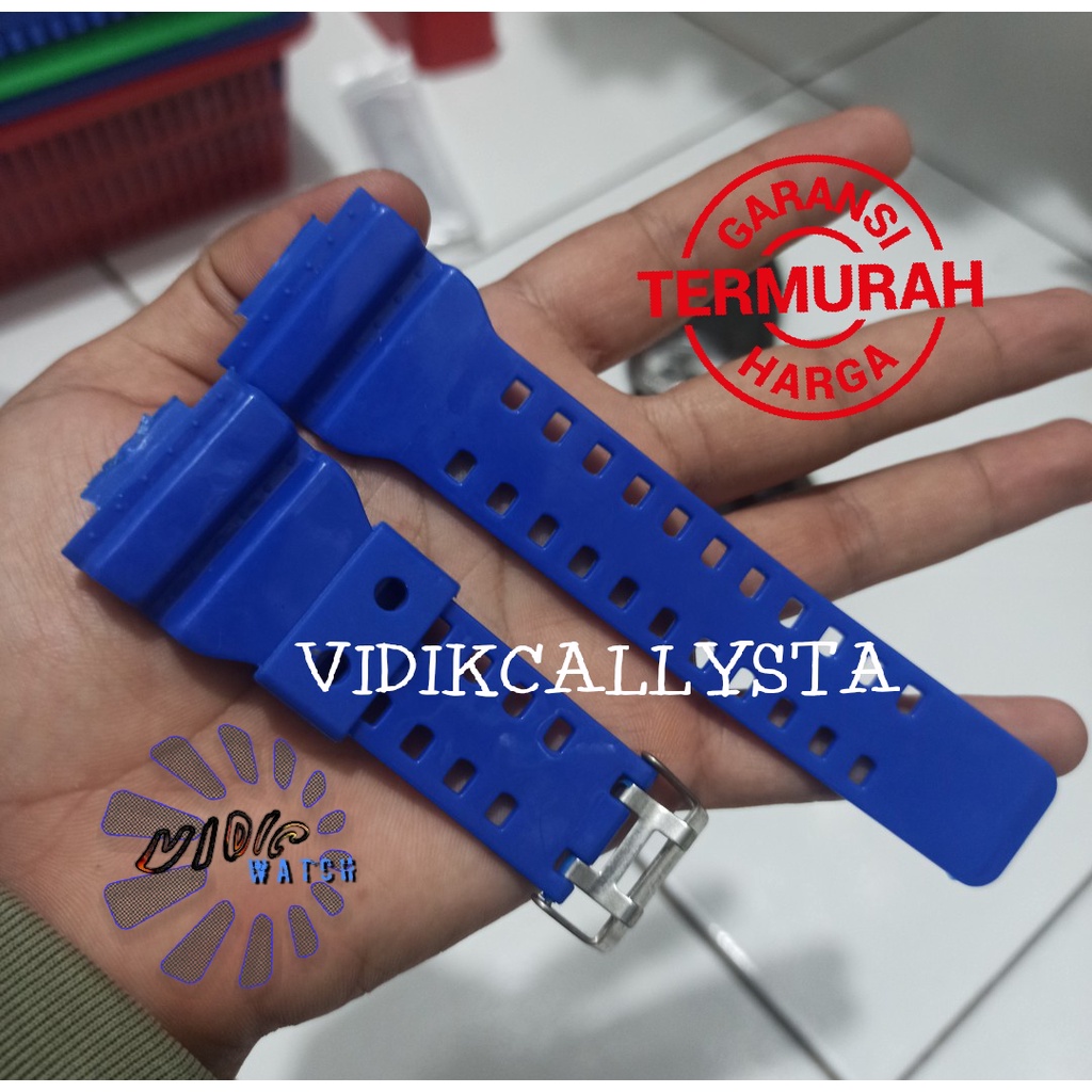 STRAP CASIO / TALI CASIO G-SHOCK GSHOCK GA 100 110 120 300 200 201 150 400 700 GD GDF 100 GA GR GW 8900 HITAM GLOSY