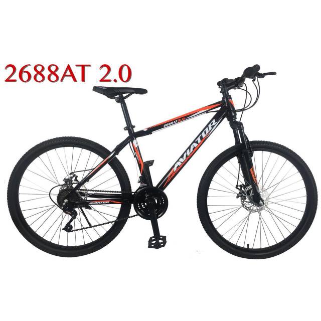 Sepeda mtb 26 aviator 2688 2.0 velg 26