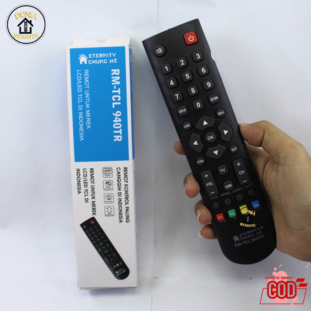 Remot Remote TV TCL Multi LCD LED RM- 940 Analog Universal tanpa setting