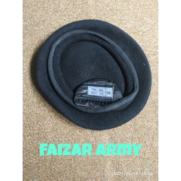 BARET HITAM/BARET KAVALERI/BARET ASLI JATAH/BARET TNI