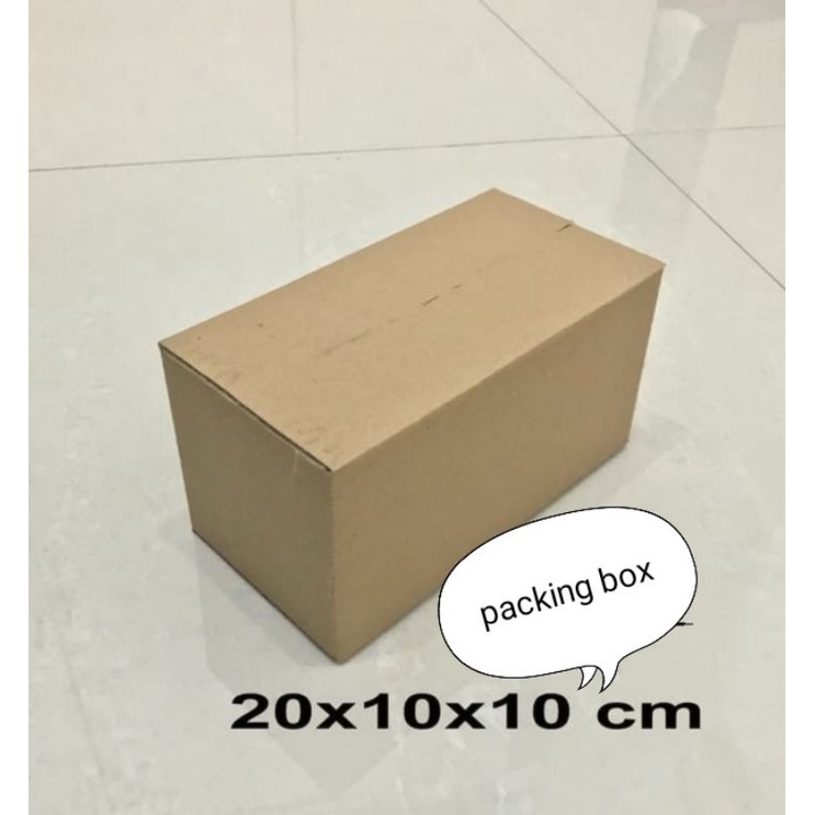 

karton/dus UK.20x10x10cm.single wall luar polos dalem ada tulisan