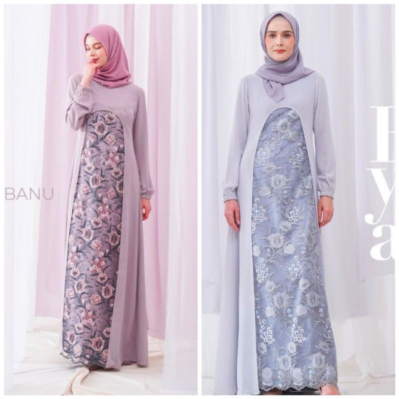 Rayya Dress "Grey & Lilac Ash" by ZB
