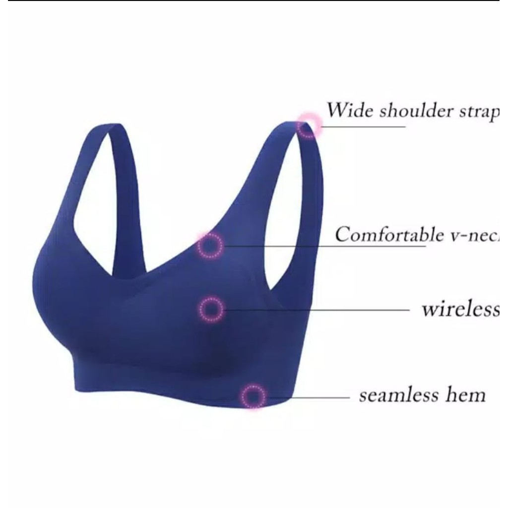 BH BRA JAPAN STYLE SEAMLESS PUSH UP SPORT BRA TANPA KAWAT HIGH QUALITY