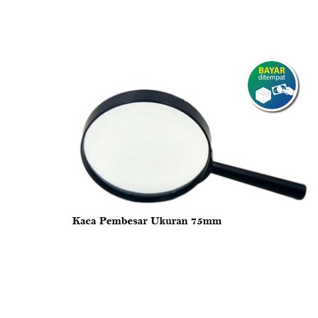 Kaca Pembesar / Magnifying Glass 75mm &amp; 50mm Combo / Loupe Murah