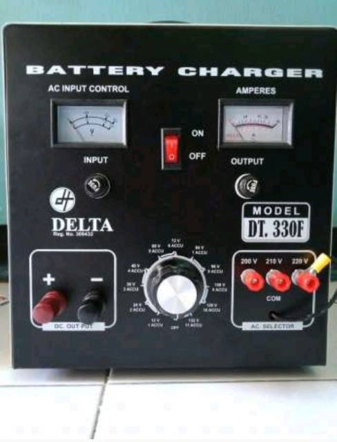 Charger aki DELTA DT330F aki motor mobil