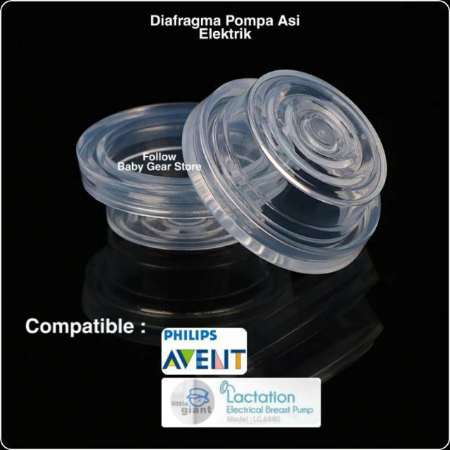 Real Bubee Diafragma Pompa Asi Elektrik compatible Avent &amp; Little Giant Lactation