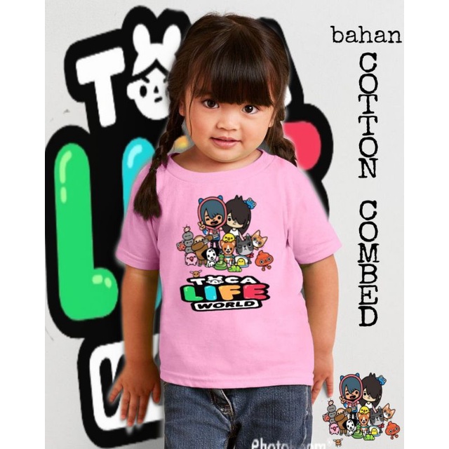 toca boca/toka life/kaos katun toca boca/Baju toca boca/baju kaos katun toca boca/kaos baju katun to
