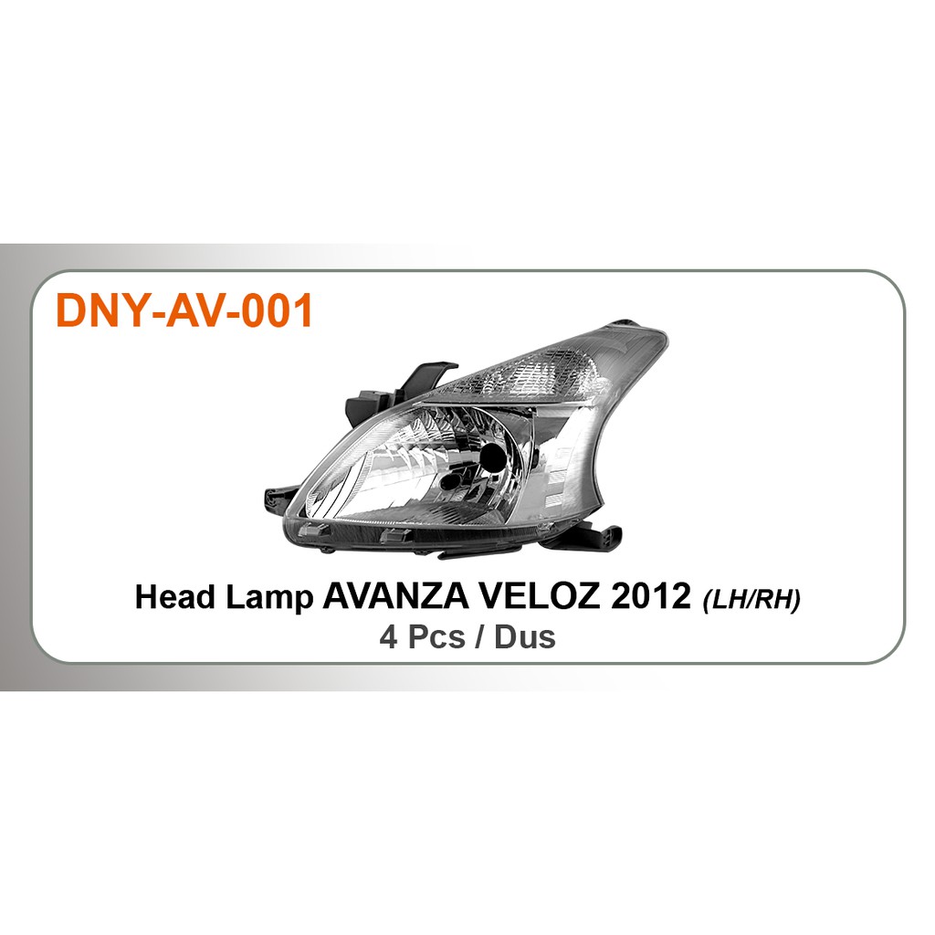 HEAD LAMP / LAMPU DEPAN AVANZA VELOZ 2012