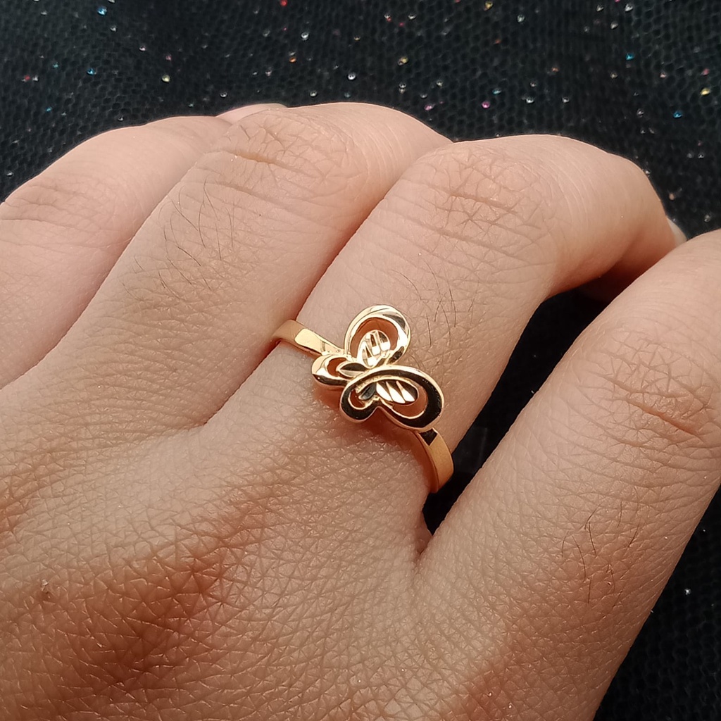 Cincin Emas 17K - 1.35 gr Kadar 750 - 1035