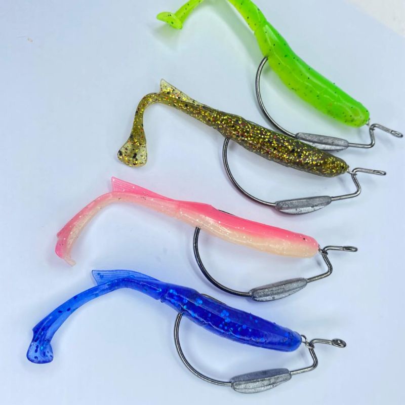 Softlure Ekor Panjang Softworm Umpan Casting Toman Haruan Gabus