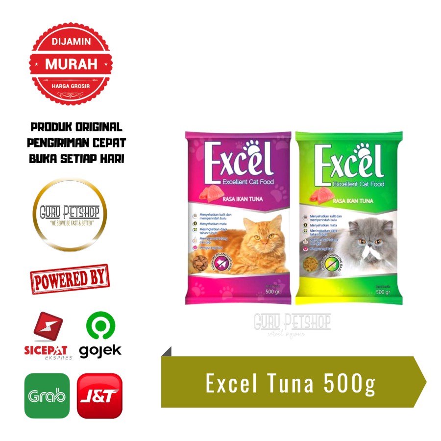 Makanan Kucing Excel Kitten Adult 500gr Freshpack Excel Cat Food