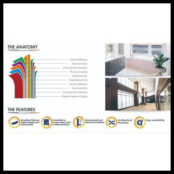 Terbatas - Acp - Alumunium Composite Panel Decobond Tebal 3Mm - Bright Silver