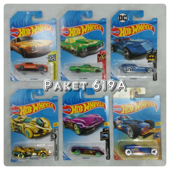 Paket Hotwheels 6pcs Lot 2019 Grosir Diecast Mobil Hot Wheels