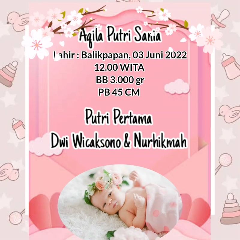 undangan aqiqah bentuk file video