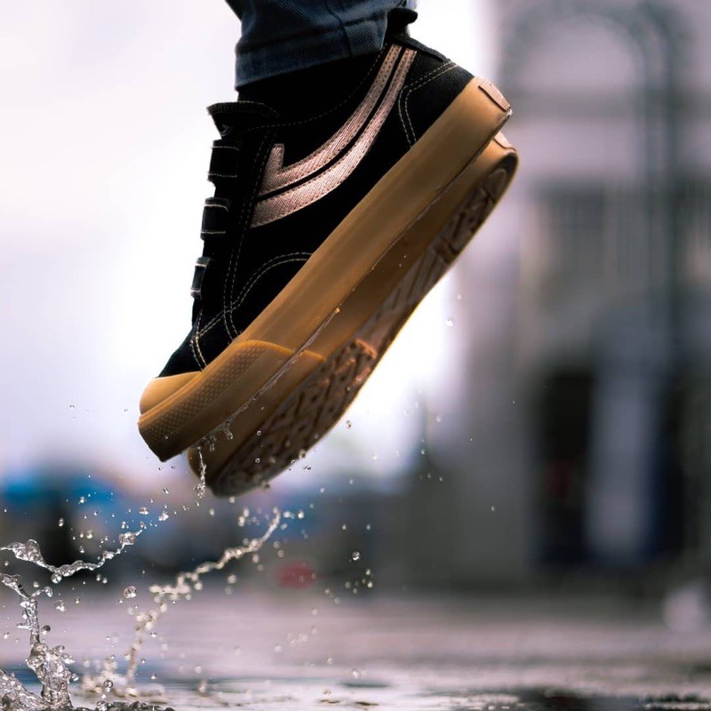 Jhonson velcro galaxy black gum / sepatu jhonson galaxy pro black gum