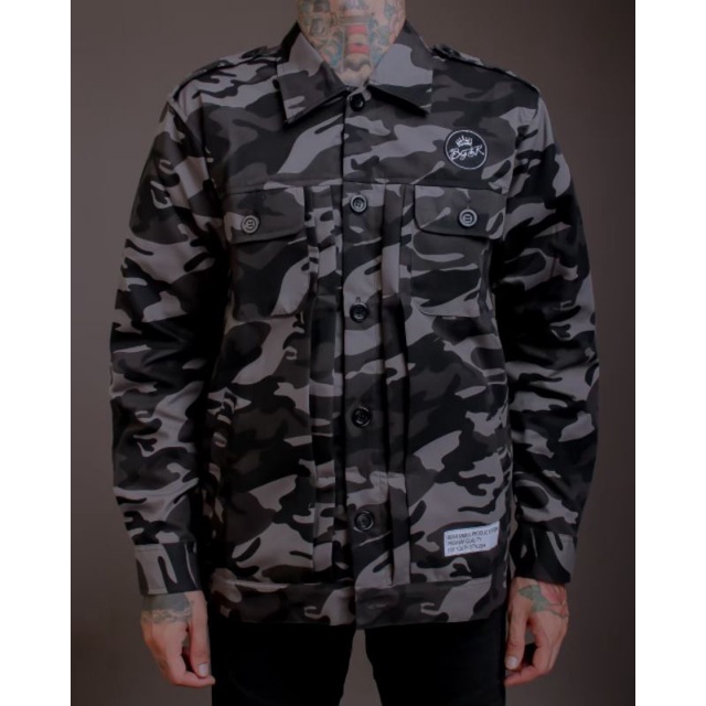 BGSR Jaket Kemeja Semi Parka Camo/Loreng/Army/Tad