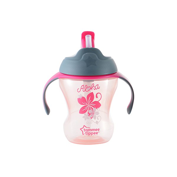Tommee Tippee Gelas Sedotan Trainer Straw Cup Pink