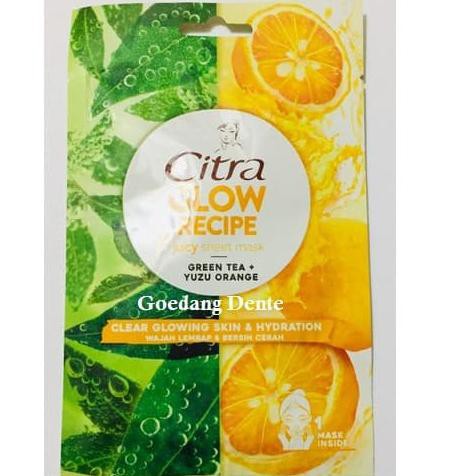 

Citra Glow Recipe Juicy Sheet Mask Green Tea + Yuzu Orange 25Gr
