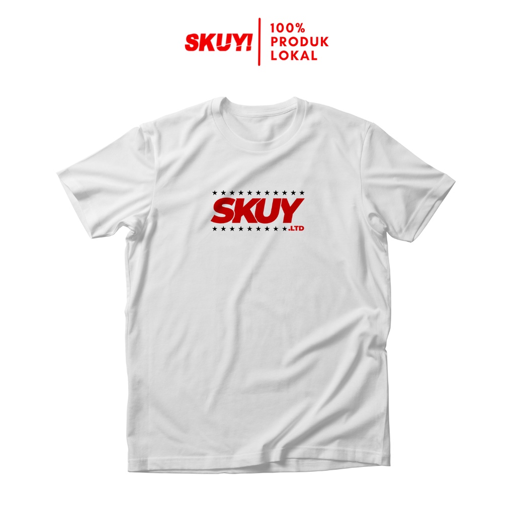 Skuy Kaos Ramdahan Dewasa Unisex Lengan Pendek Putih Katun Combed 24s SKY39