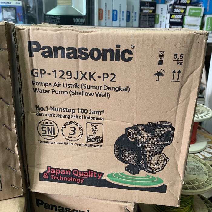 Panasonic Pompa Air GP 129 JPX GP129JPX 125W 125 Watt Sumur Dangkal