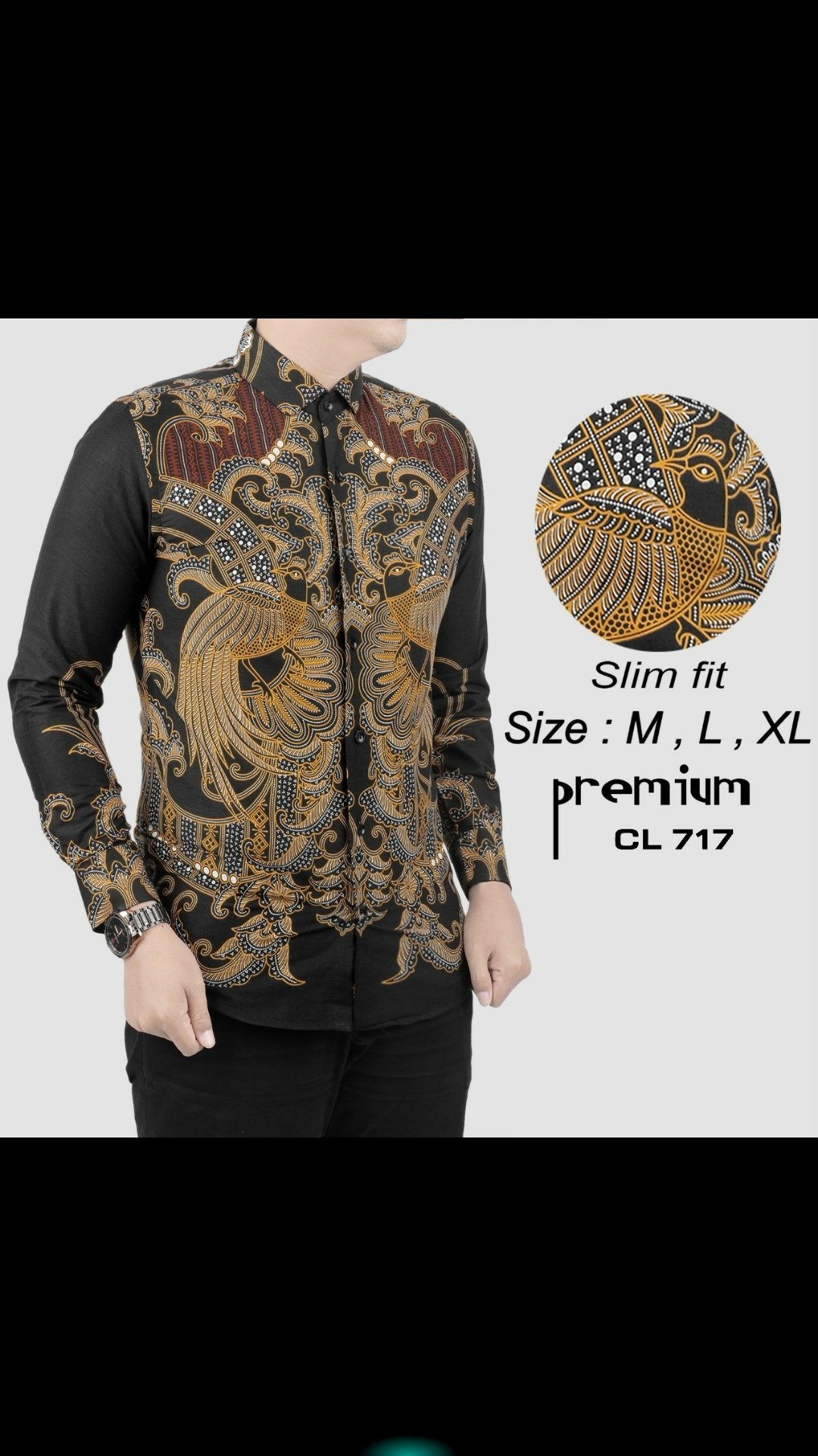 Batik Slimfit Bahan Kattun Premium