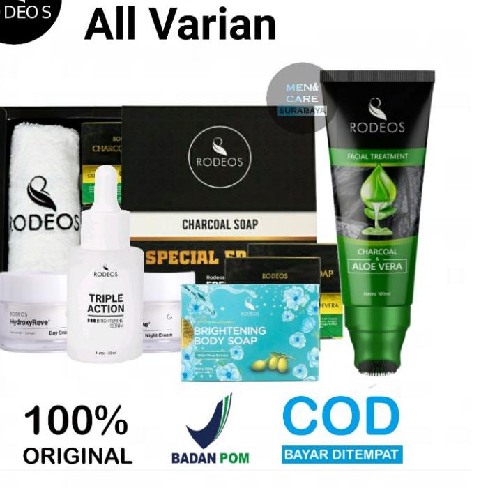 RodeosMen Rodeos Charcoal Soap For Men Sabun Pembersih Wajah Muka Pria 80 gram