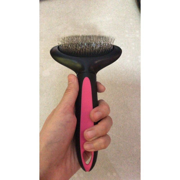 Dftoiutamtam - Sisir Hewan Blow Oval Slicker Brush / Pet Brush / Pet Slicker