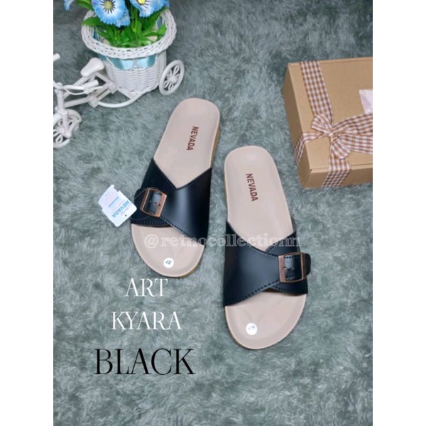 sandal wanita terbaru/ART KYARA/sandal puyuh wanita slop gesper