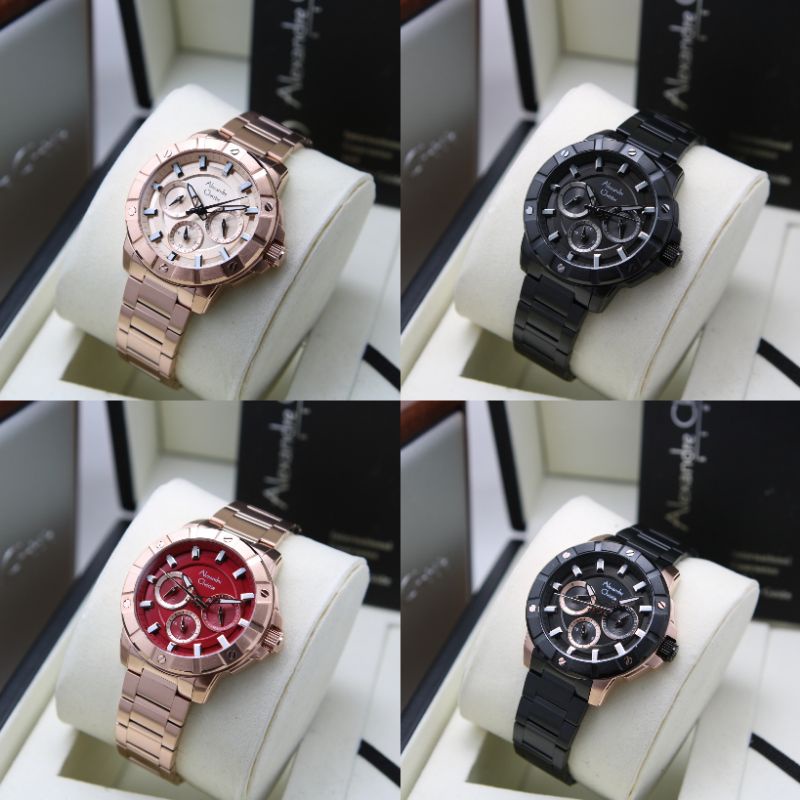 ALEXANDRE CHRISTIE WANITA AC 6609 / AC6609 STAINLESS ORIGINAL GARANSI RESMI 1 TAHUN