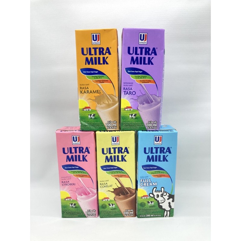 

Ultra Milk SUSU UHT 200ml All Varian