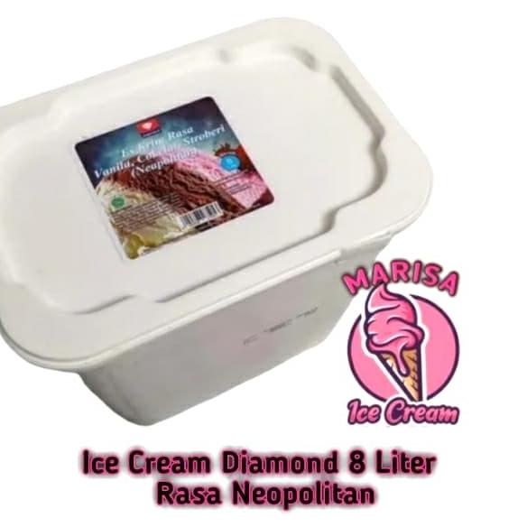 

windytriastuti13 Ice Cream Diamond 8 Liter Neapolitan ( 3 Rasa dalam 1 Ember ) TERLARIS TERPERCAYA ORIGINAL