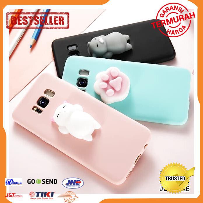 CASE HP SAMSUNG GALAXY J2 J2 PRIME LAZY CAT SQUISHY CAT SOFT CASE CASING