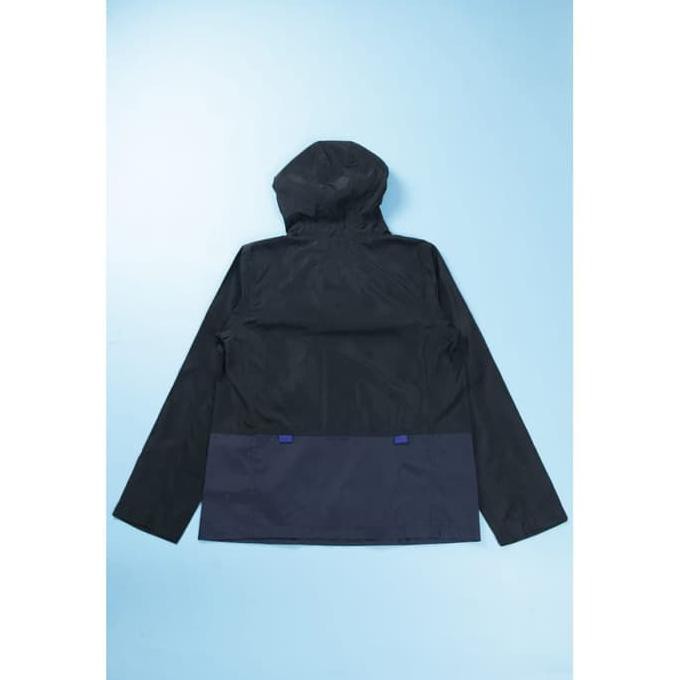 JAKET COWOK Bluesville Black Nylon Zip Anorak - Jaket Pria - S