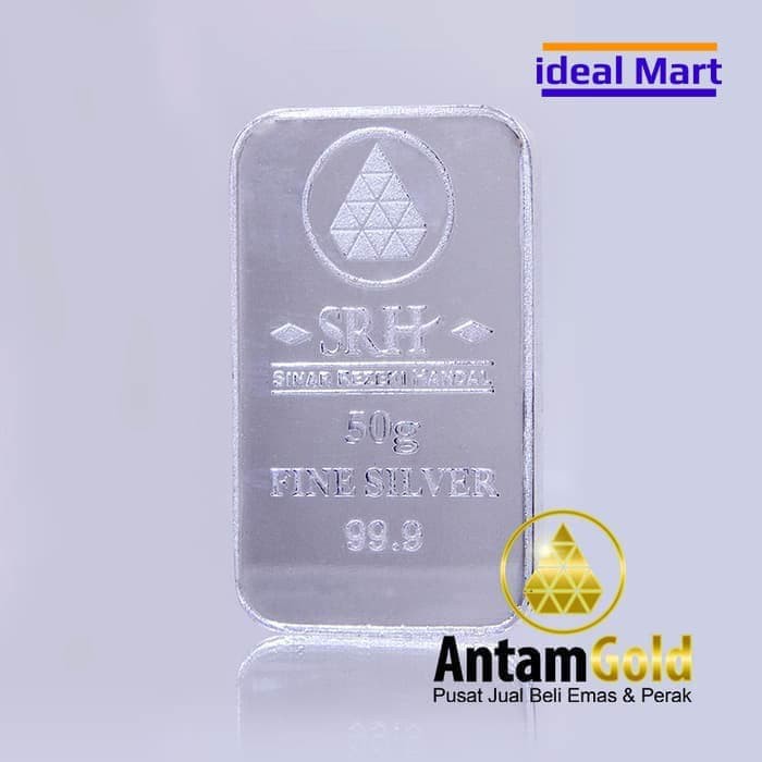 Fine Silver Perak SRH 50 Gram Include Sertifikat