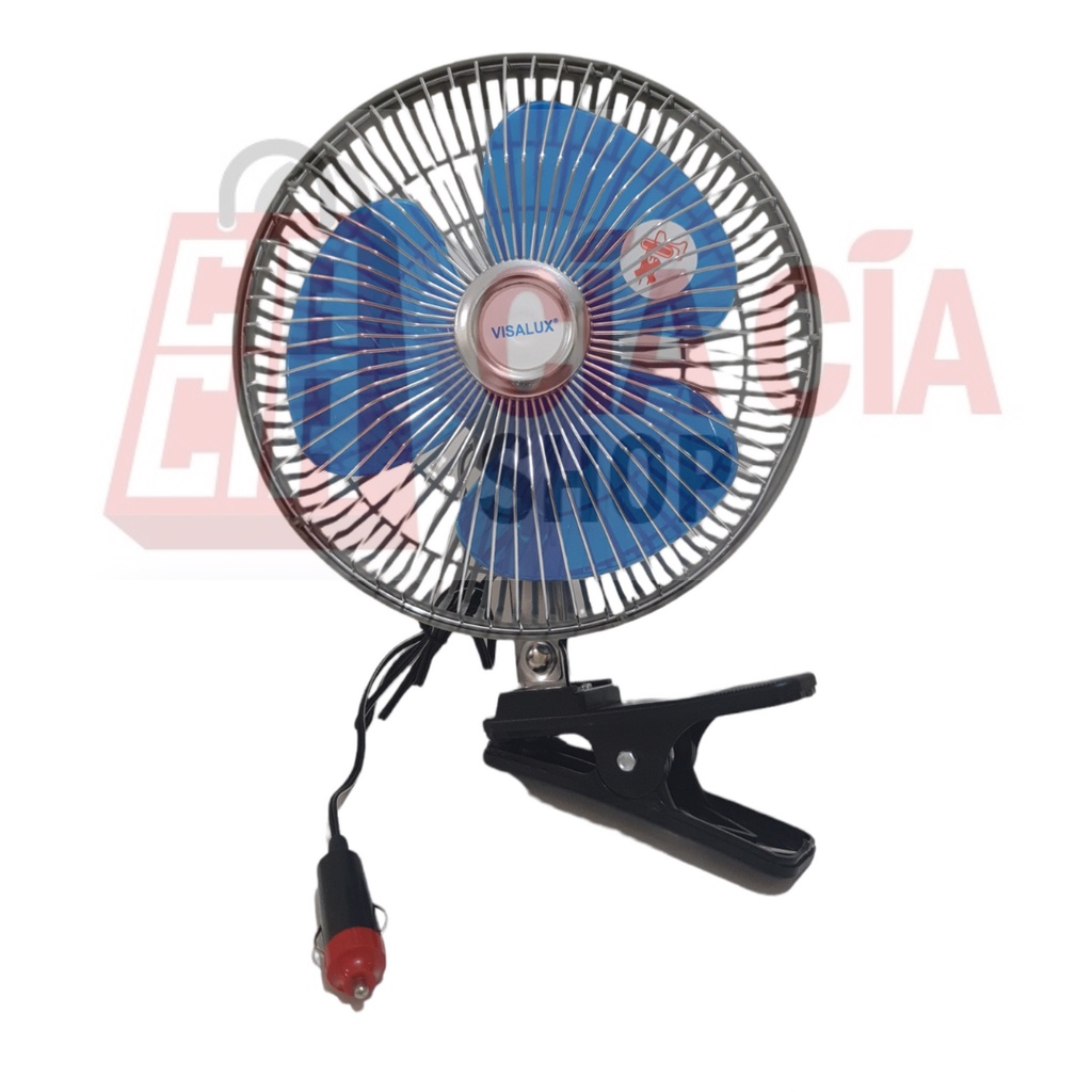 Kipas Angin Mobil 8 inch DC 24V 12V Kipas Angin Jepit Aki Mobil 8&quot; Kipas Angin DC Visalux SNI Car DC Fan 24V 12V Lighter Fan DCV