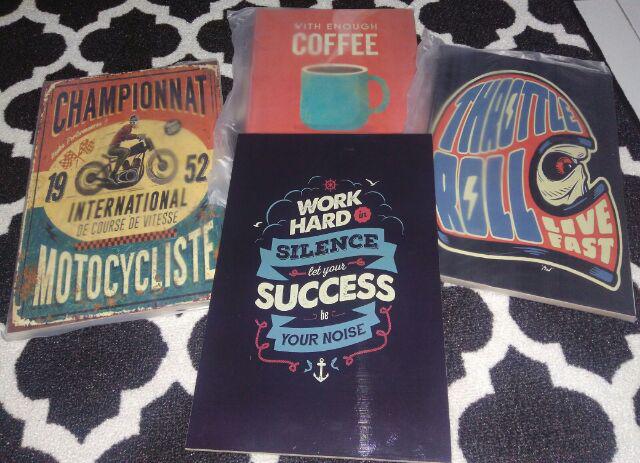 Hiasan Dinding Rumah Poster Kayu Printing Decoupage