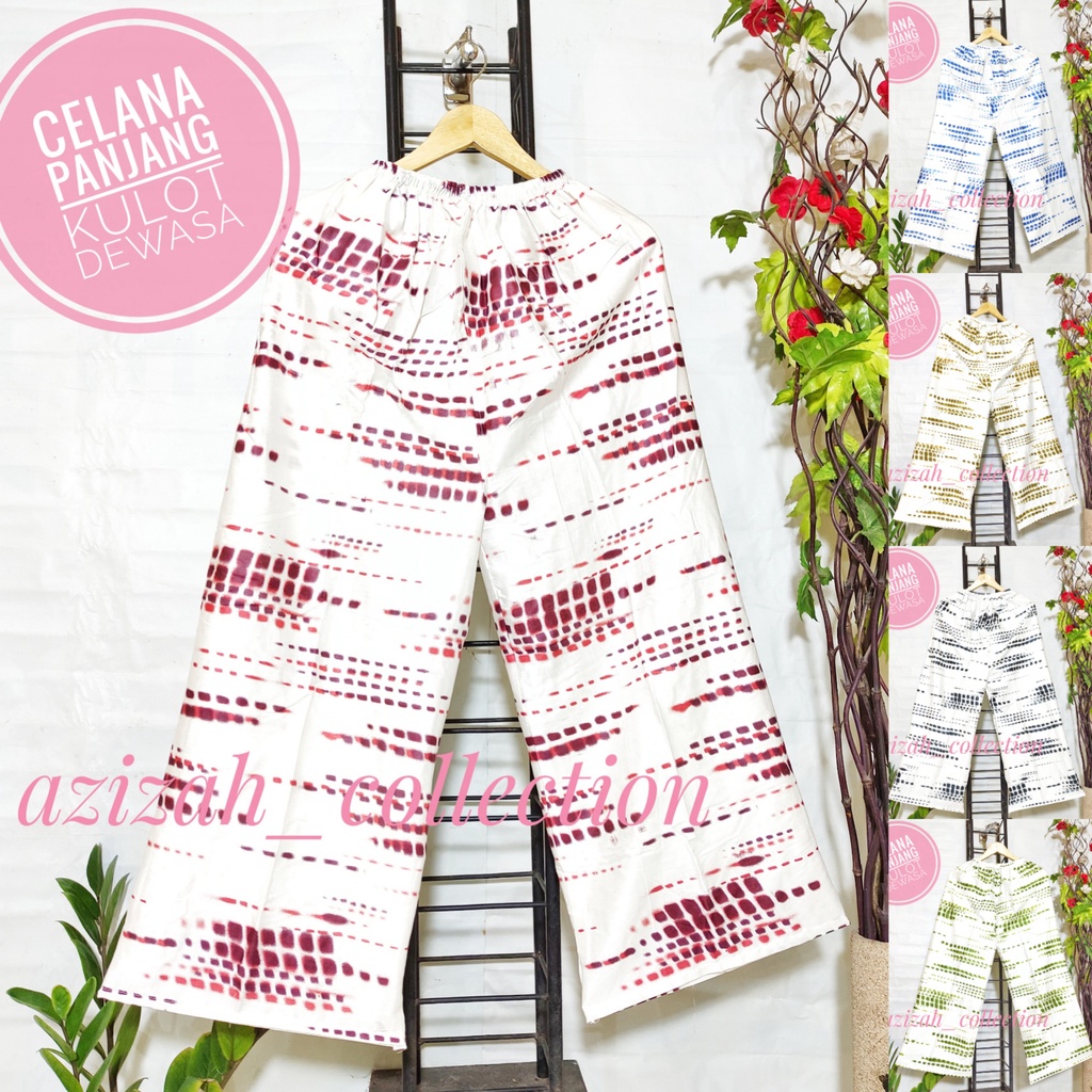Celana Tidur Kulot Panjang Dewasa Bahan Rayon