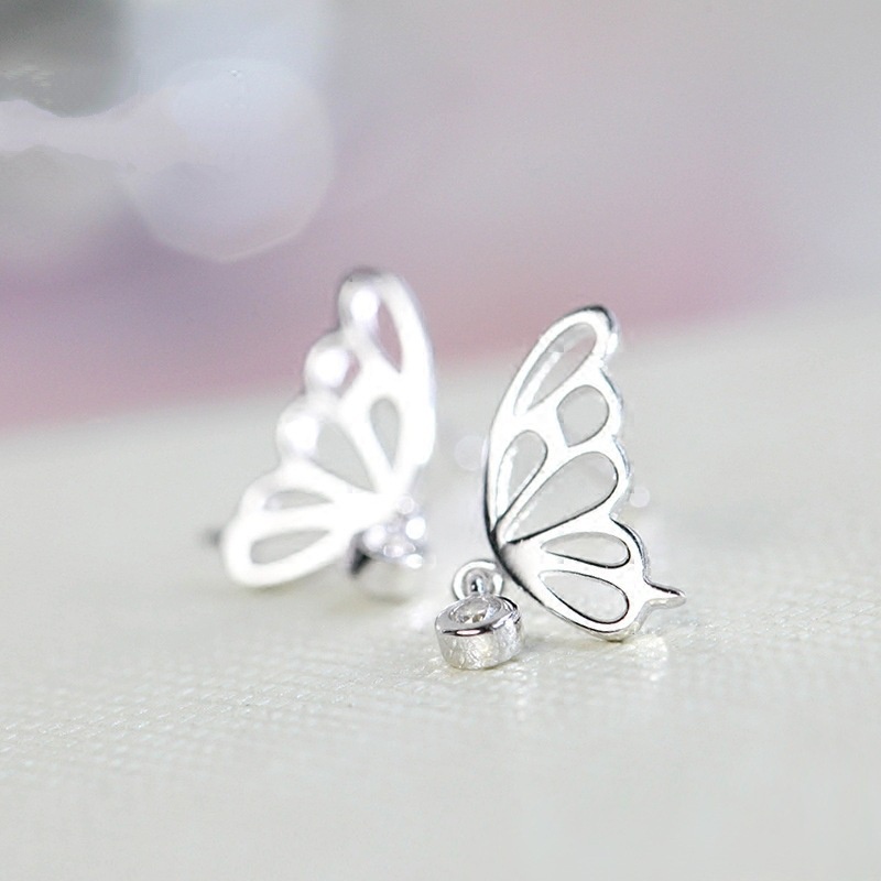 925 anting-anting perak murni, Busana sederhana, Anting-Anting wanita, Perhiasan Fashion Korea, Aksesoris telinga ED005-4